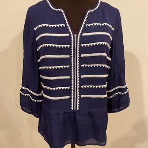 Vineyard Vines Navy Blue Blouse